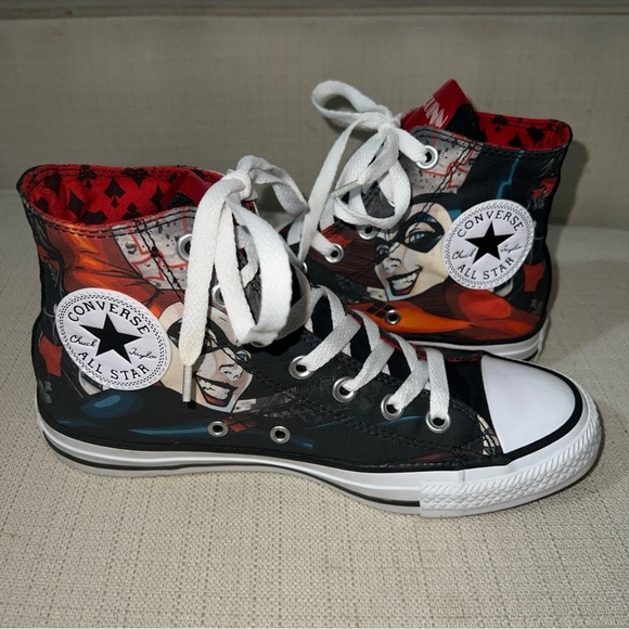 Converse Chuck Taylor Harley Quinn High Tops Mens’s Size 5 Women’s Size 7 - Picture 8 of 11
